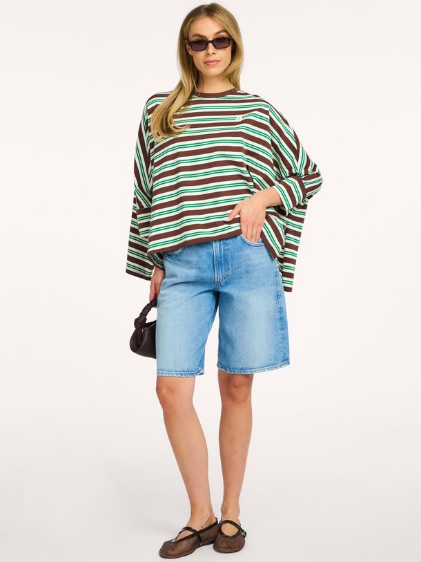 Soren, katoenen gestreepte longsleeve