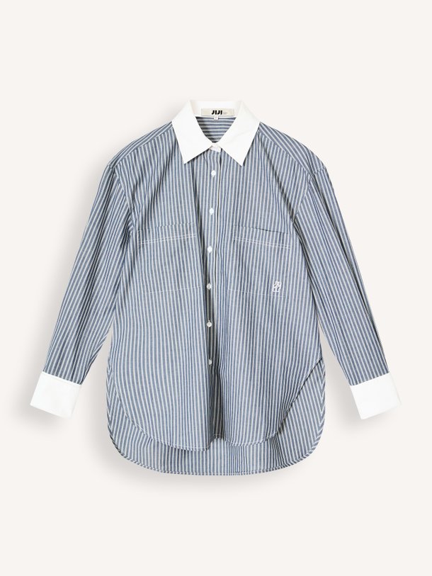 Tristan, katoenen gestreepte blouse