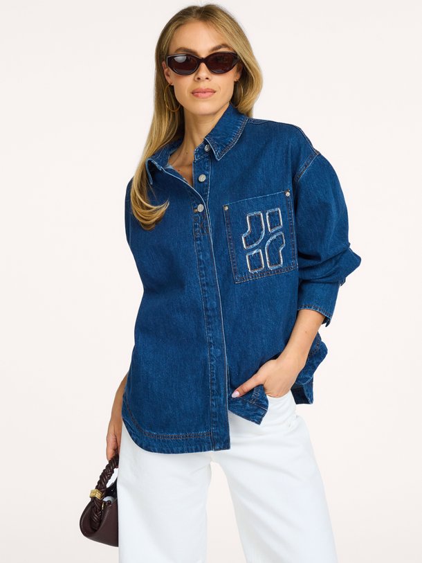 LEO Leo, denim blouse