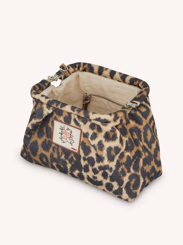 Leola Canvas Bonita Bag Leola, katoenen leopard clutch
