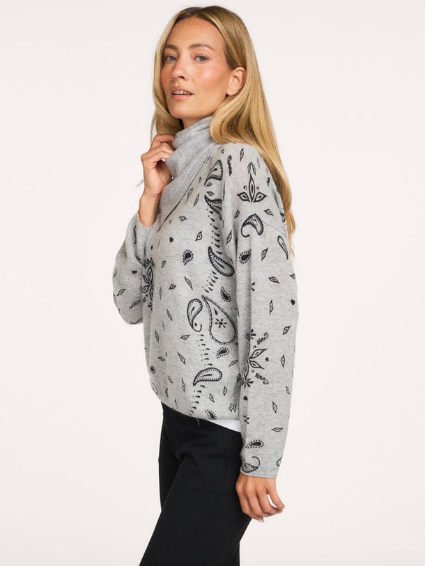 ARIANE PRINT Ariane, cashmere paisley trui
