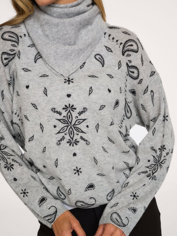 ARIANE PRINT Ariane, cashmere paisley trui