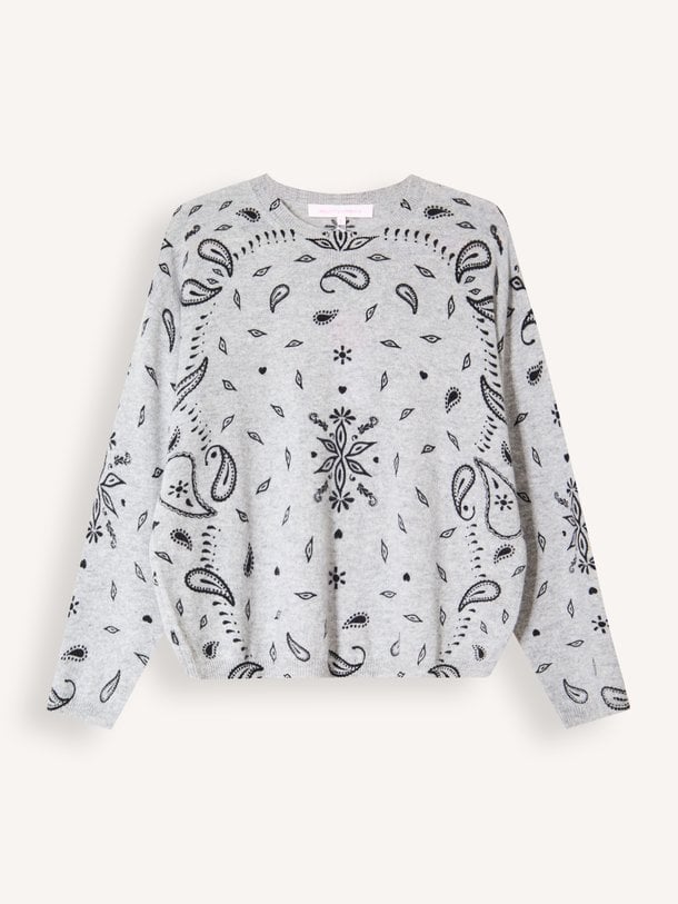 ARIANE PRINT Ariane, cashmere paisley trui