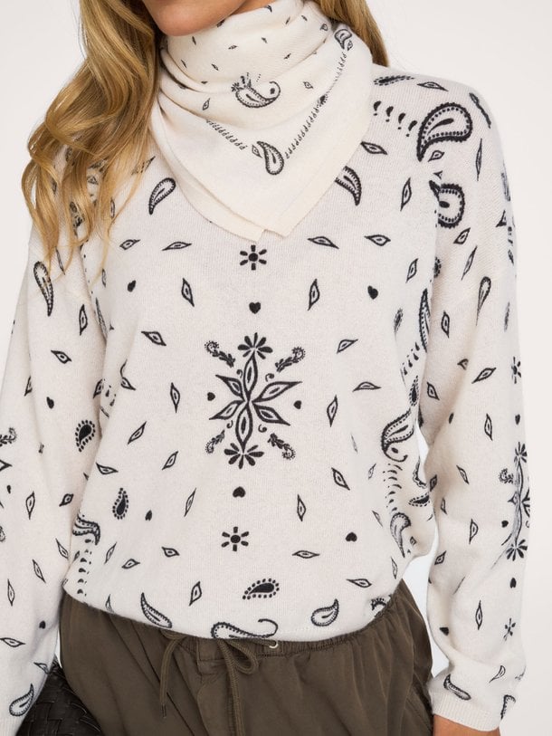 ARIANE PRINT Ariane, cashmere paisley trui