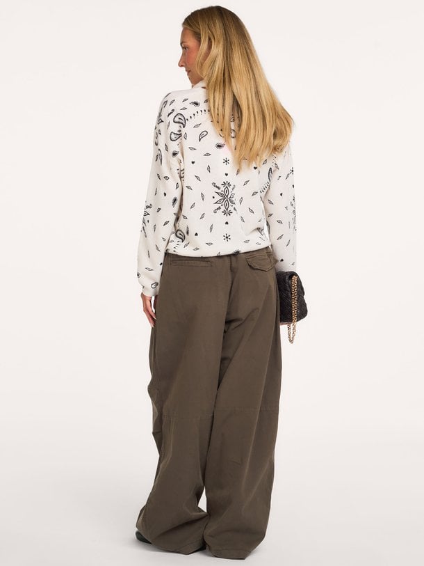 ARIANE PRINT Ariane, cashmere paisley trui