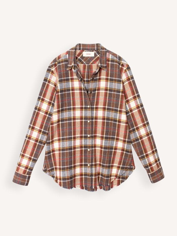 Beau Shirt Beau, katoenmix geruite blouse