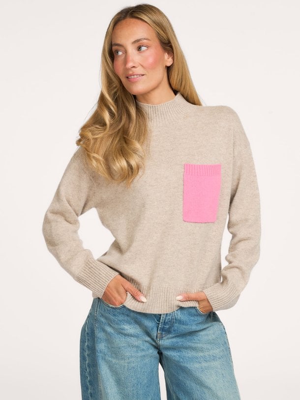 JILLIAN Jillian, cashmere gemeleerde trui
