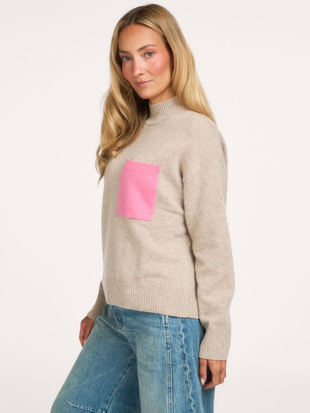 JILLIAN Jillian, cashmere gemeleerde trui