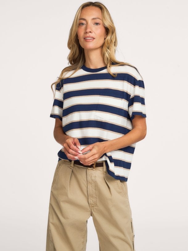 Paulina Tee Paulina, katoenen gestreept T-shirt