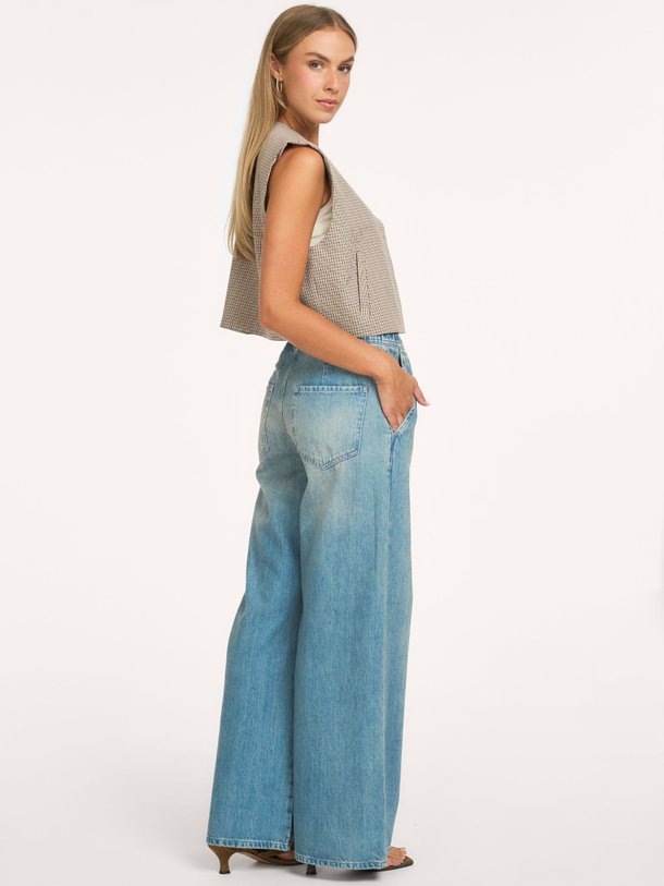 Viscosemix geruit gilet