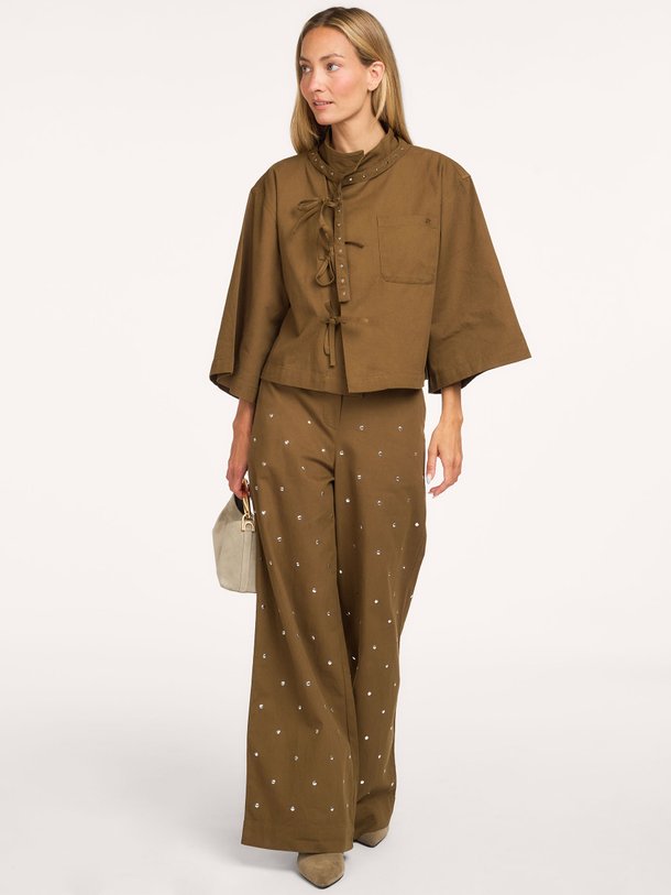 Jacket Olive Olive, organic cotton top