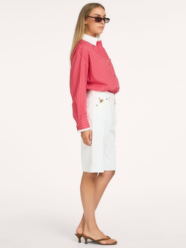 Katoenen gestreepte blouse