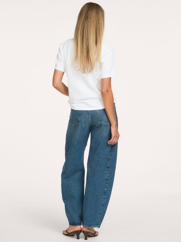 luna pieced jean Luna, high waist barrel fit jeans