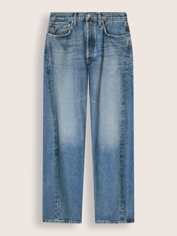 luna pieced jean Luna, high waist barrel fit jeans