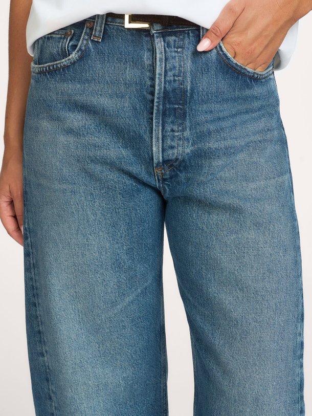 luna pieced jean Luna, high waist barrel fit jeans