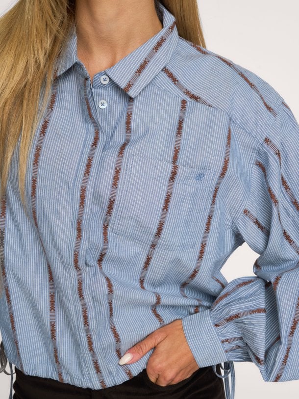 Blouse Fay Fay, katoenen gestreepte blouse