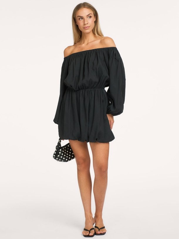Modalmix balloon jurk