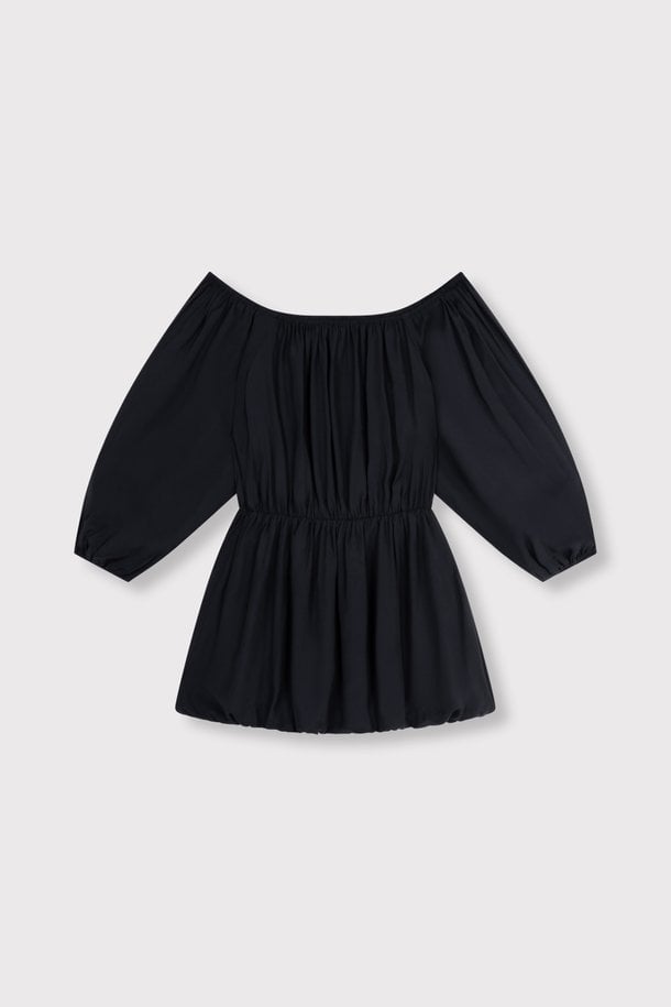 ladies woven modal balloon dress Modalmix balloon jurk