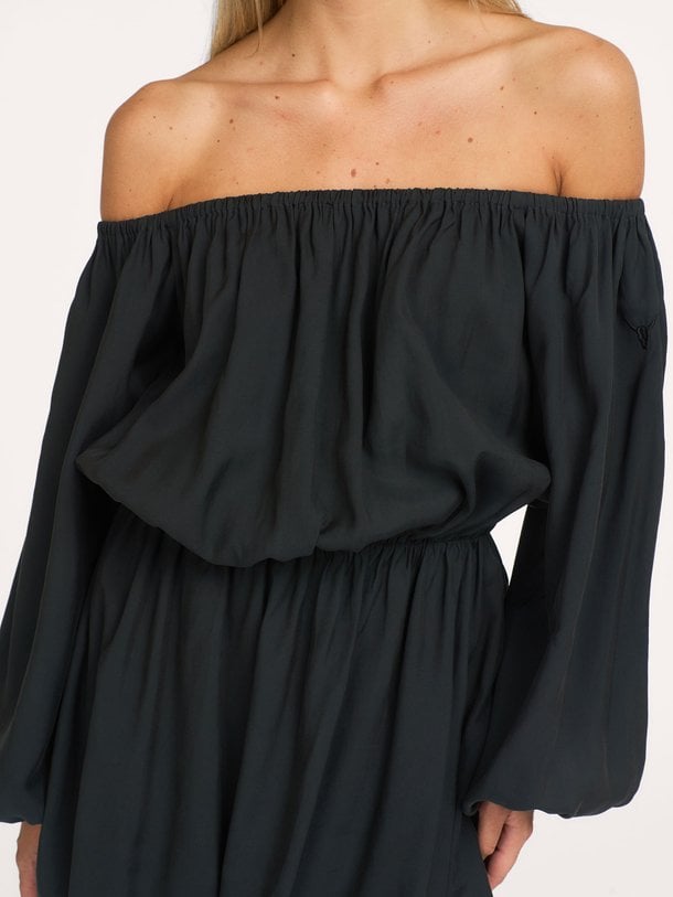 Modalmix balloon jurk