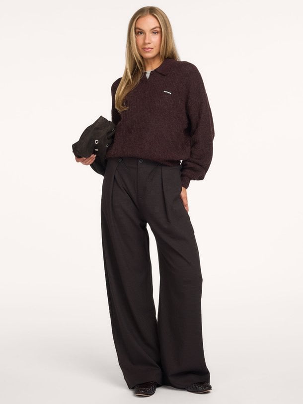 Jet, viscosemix pied de poule pantalon