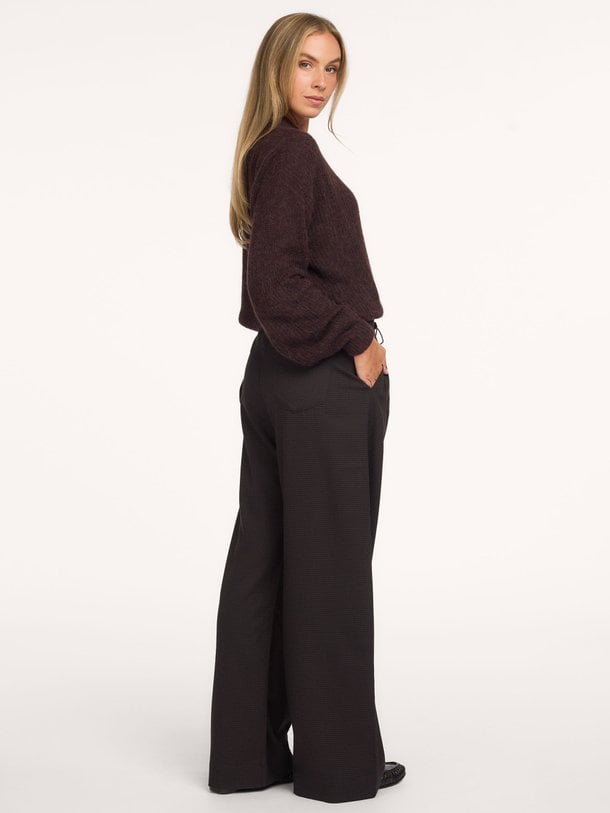 Jet, viscosemix pied de poule pantalon
