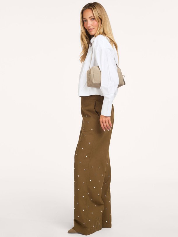 Pants Moonflower Studs Moonflower, organic cotton broek
