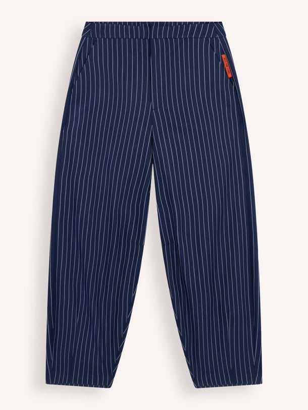 ladies woven striped barrel pants Viscosemix gestreepte broek