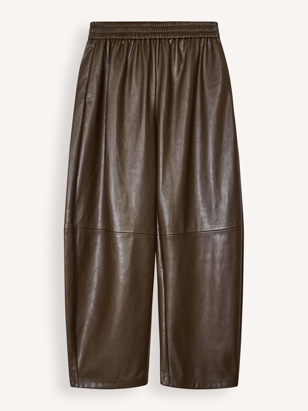 Just, leatherlook broek