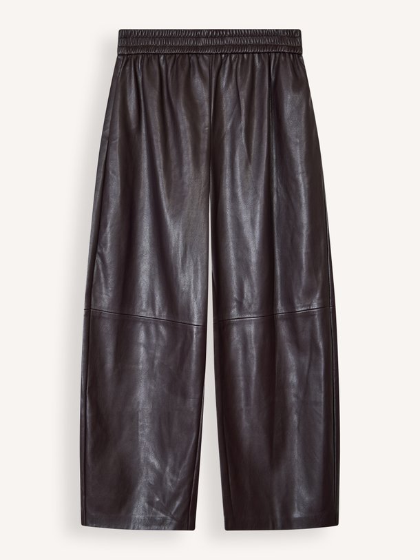 Just, leatherlook broek
