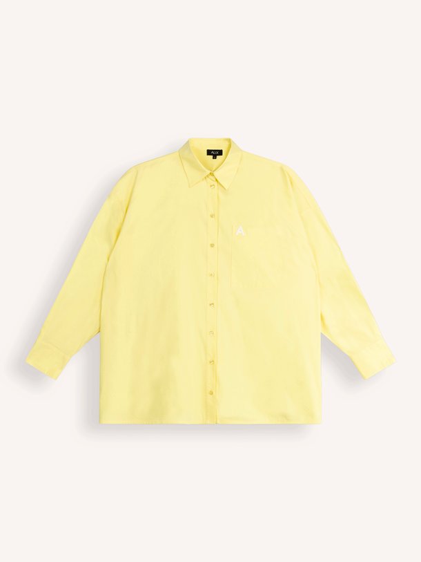 Katoenmix oversized blouse
