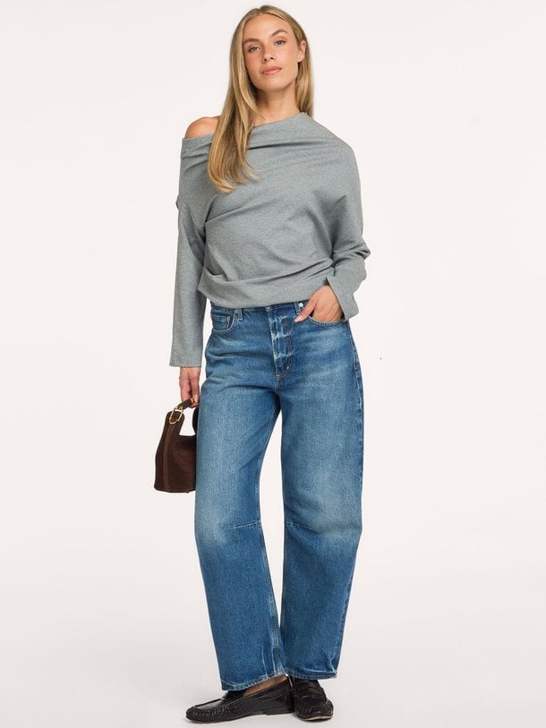 Sista, katoenmix off shoulder top