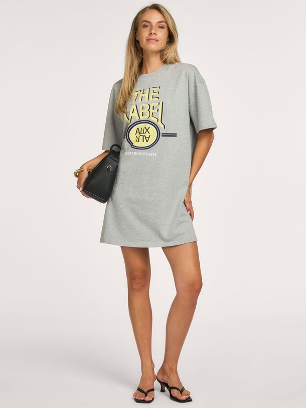 Katoenen T-shirt jurk met print