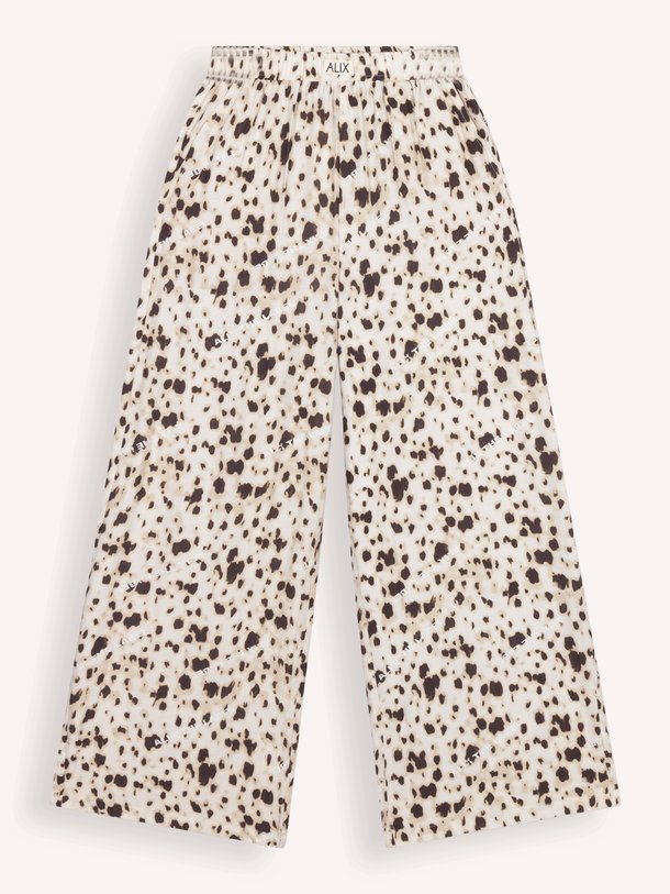 Viscosemix broek met print