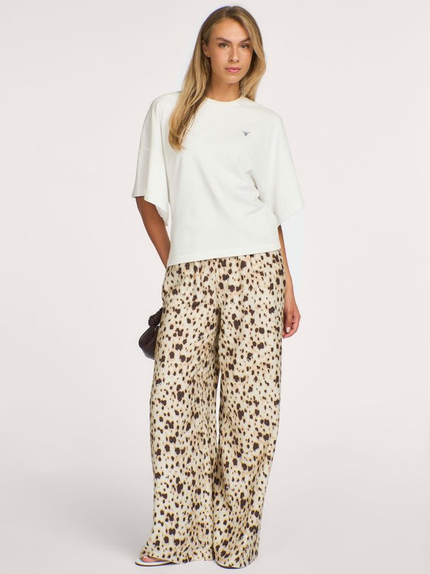 Viscosemix broek met print