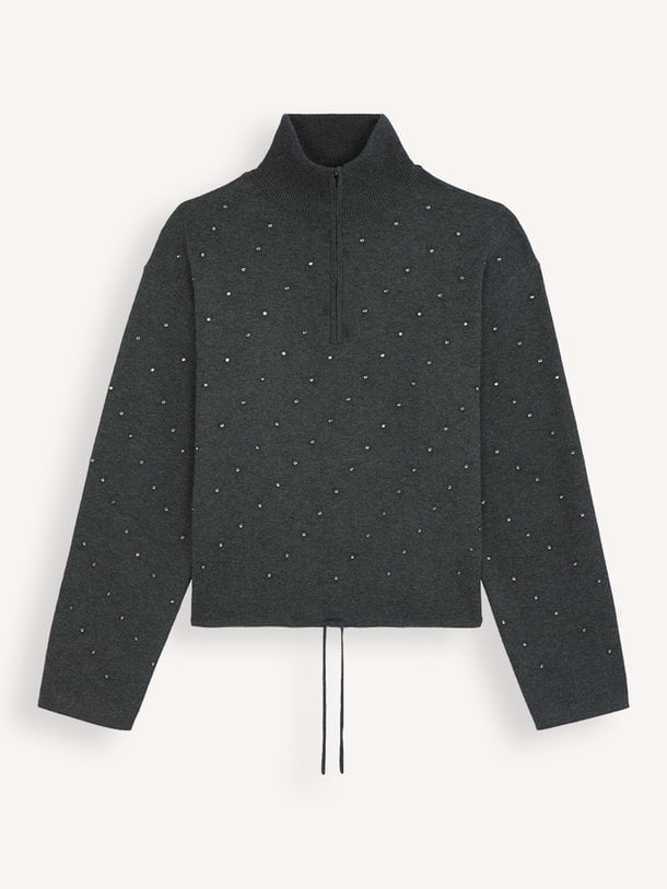 Pristo, wolmix trui met strass