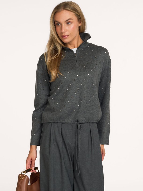 Pristo, wolmix trui met strass