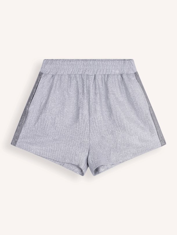 Katoenen short met lurex