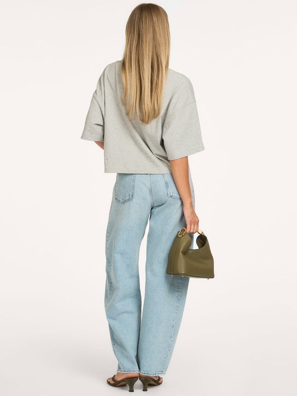 luna pieced jean Luna, high waist barrel fit jeans