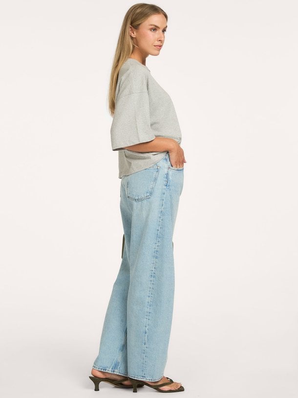 luna pieced jean Luna, high waist barrel fit jeans