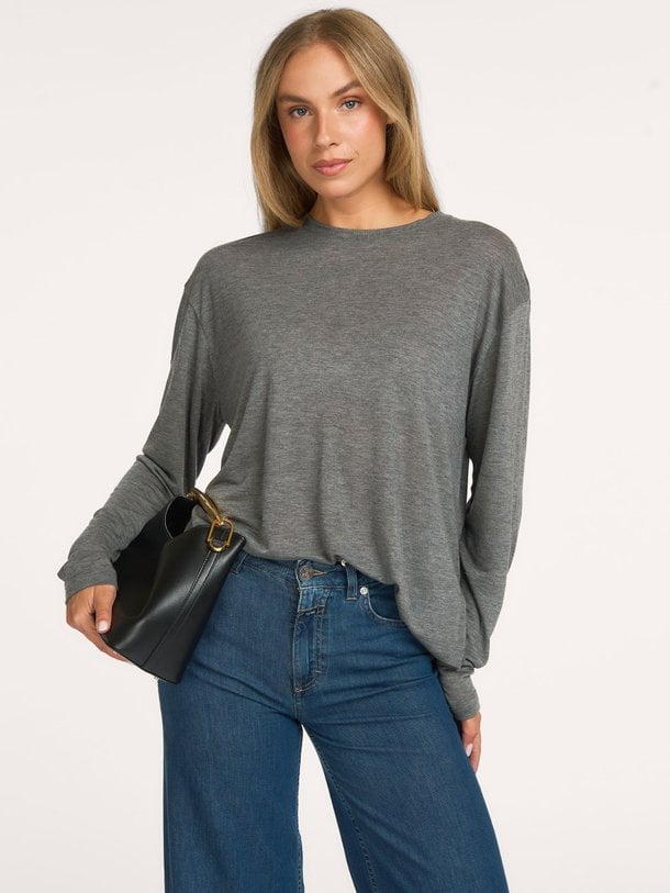 sasha tee Sasha, lyocell gemêleerde longsleeve
