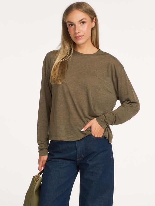 sasha tee Sasha, lyocell gemêleerde longsleeve