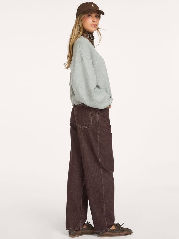 Oshow, high waist straight fit jeans