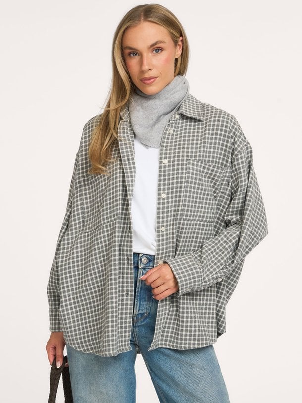 HOXCITY Hoxcity, katoenen geruite blouse