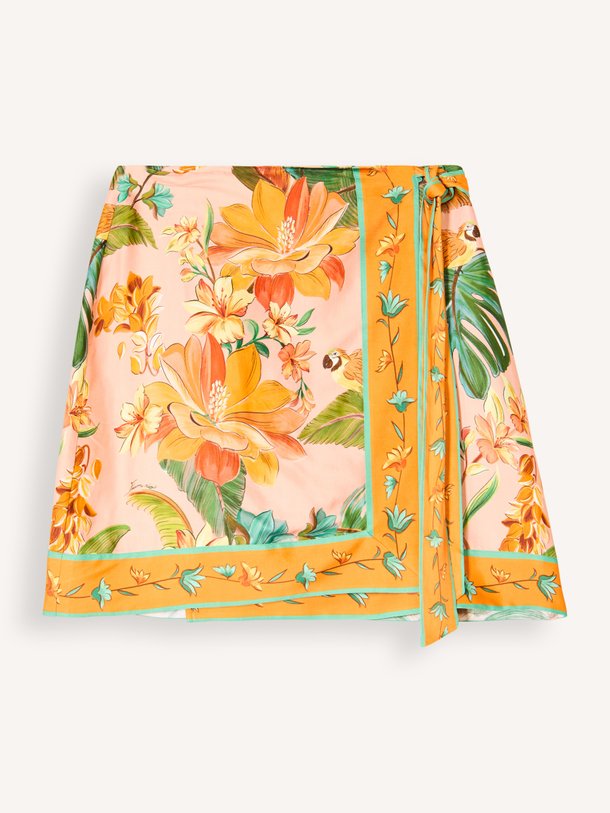 Birds, viscose overslag rok