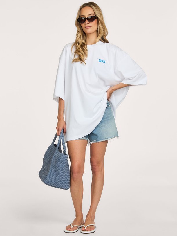 GIXY Gixy, katoenen oversized logo T-shirt