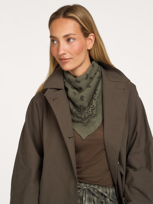 Adelina Paisley Knit Scarf Adelina, cashmeremix sjaal