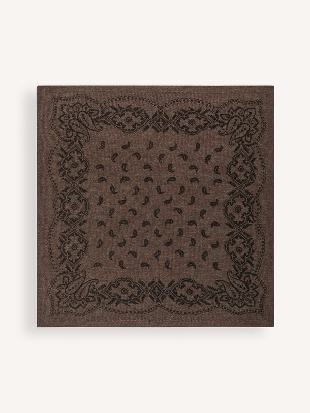 Adelina Paisley Knit Scarf Adelina, cashmeremix sjaal