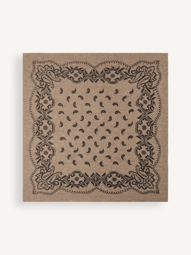 Adelina Paisley Knit Scarf Adelina, cashmeremix sjaal