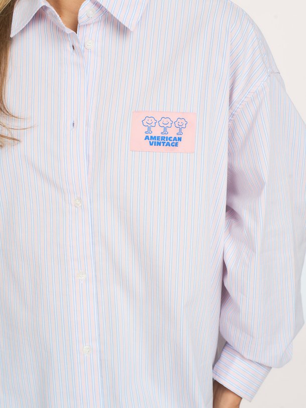 SOABIRD Soabird, katoenmix gestreepte blouse