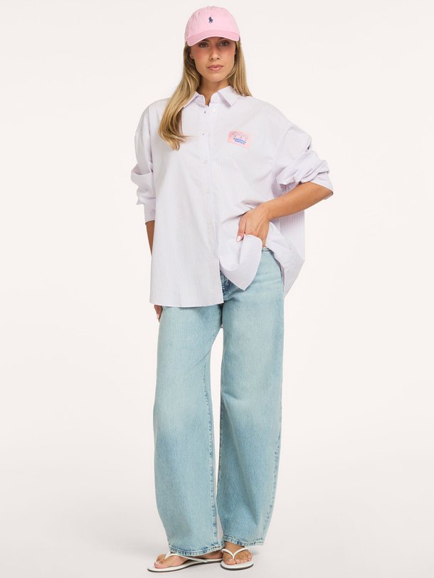 SOABIRD Soabird, katoenmix gestreepte blouse